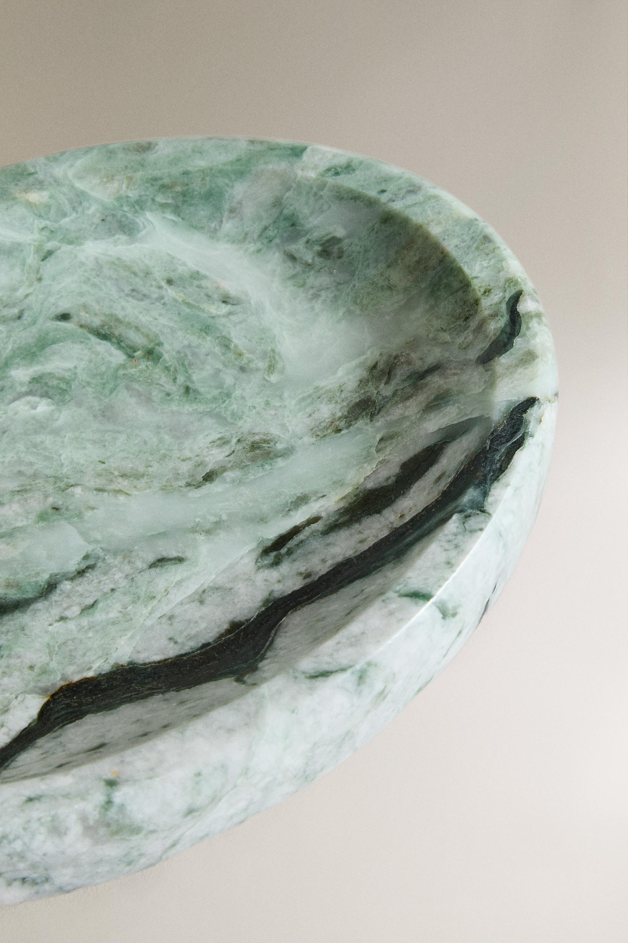 GREEN MARBLE SOAP DISH